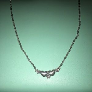 📿 Retired James Avery Double ❤️ Flower Necklace